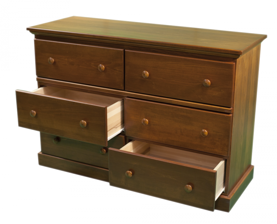 15 Classic 6drw Dresser Open-900x900 - Dresser (900x900), Png Download
