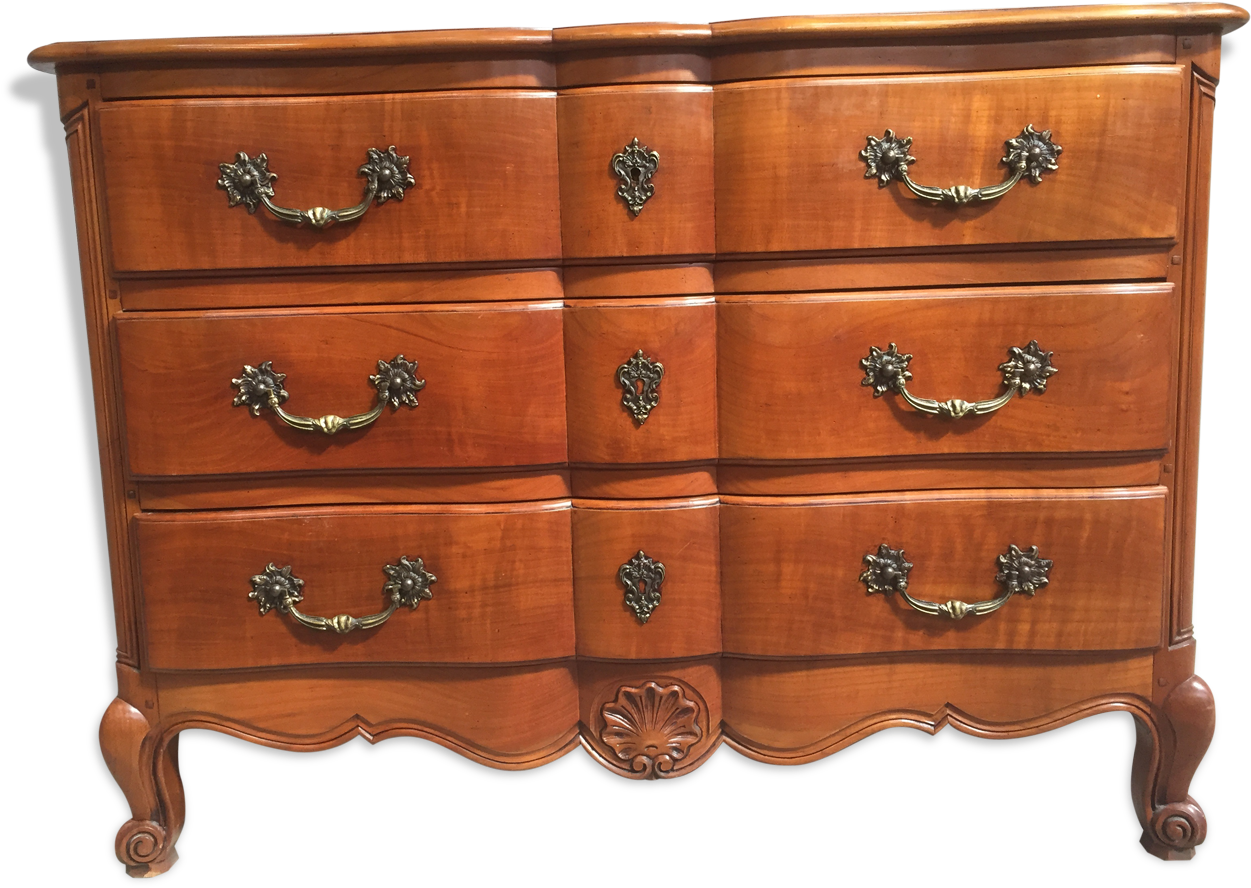 Beautiful Dresser Louis Xv Style Cherry - Chest Of Drawers (1457x1457), Png Download