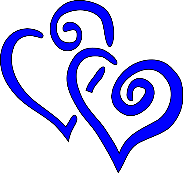 Royal Blue Heart Clipart - Hearts Clip Art (600x567), Png Download