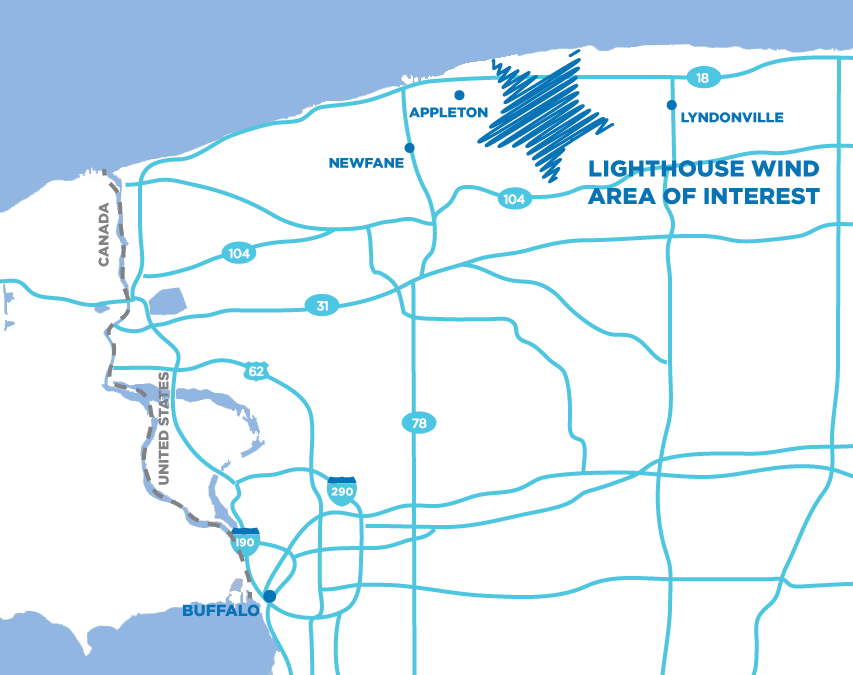 Introducing Lighthouse Wind - Map (853x675), Png Download