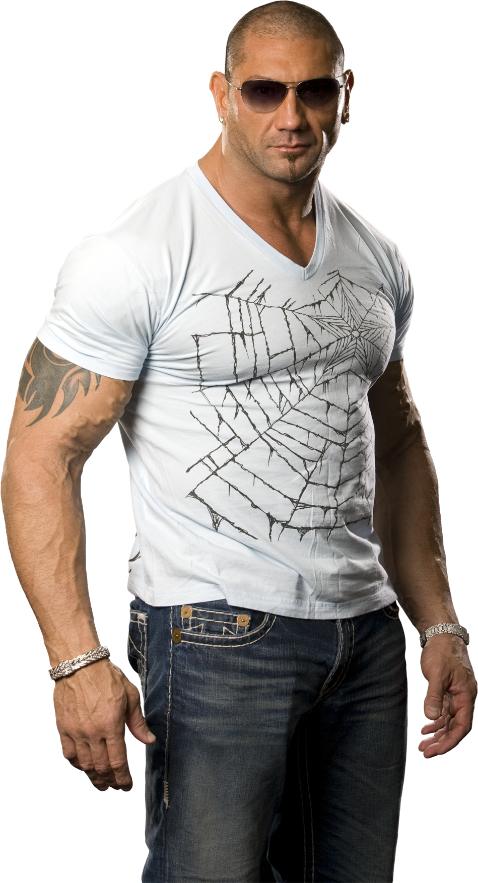 Batista Love His Tats And, Uhh, Him - Batista Hd (949x1753), Png Download