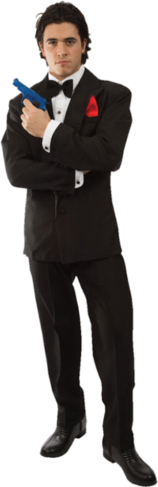 007 James Bond Costume - Bond Costume (600x951), Png Download