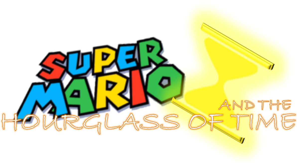 Super Mario And The Hourglass Of Time - Graphic Design (1362x777), Png Download