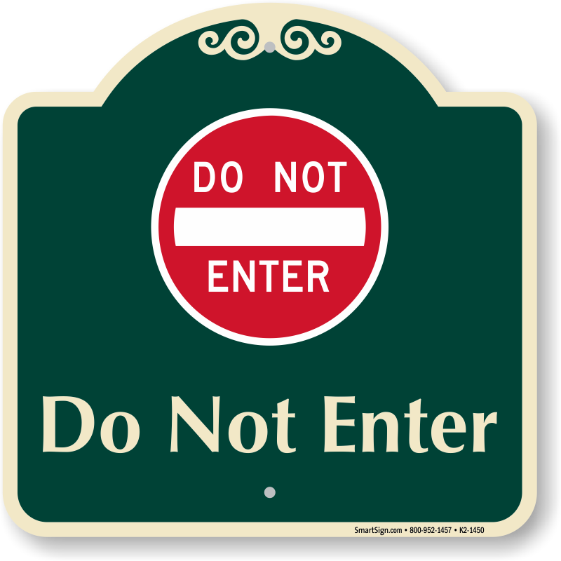 Zoom, Price, Buy - Not Enter Sign (800x800), Png Download