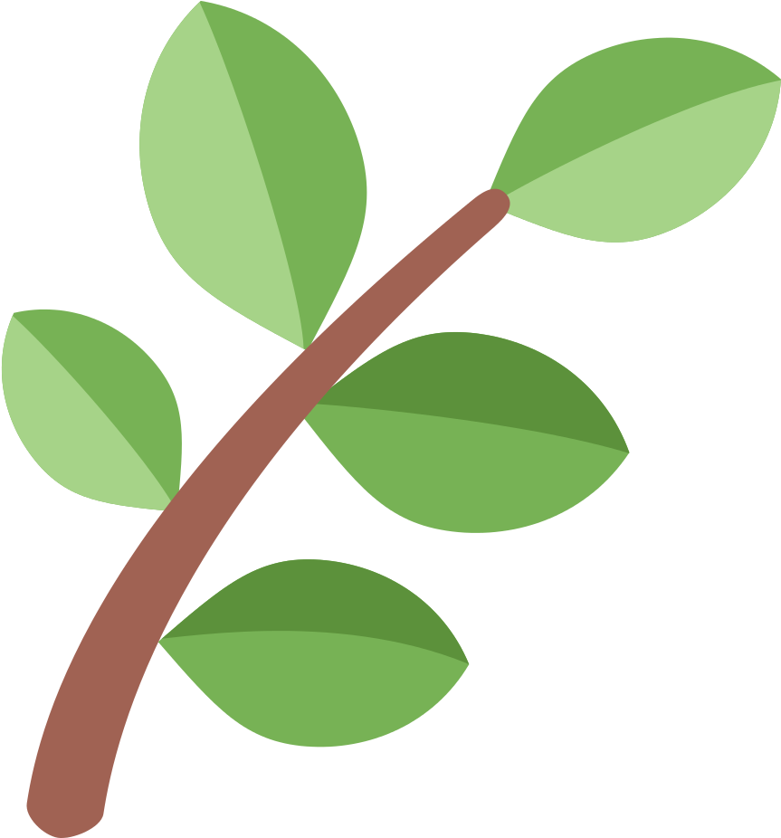 Four Leaf Clover Meaning - Branch Emoji (1024x1024), Png Download
