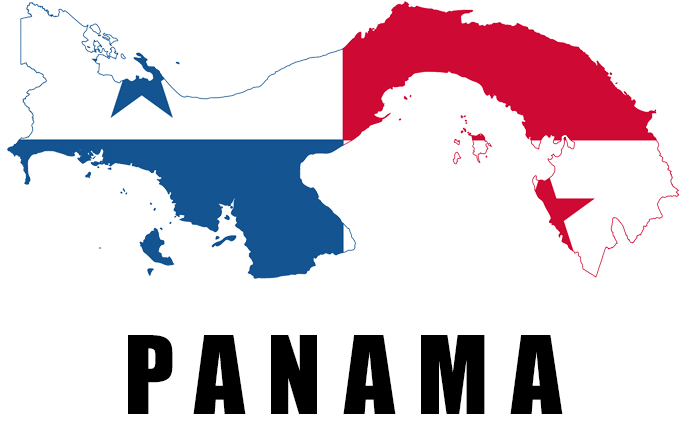 Centroamérica Y El Caribe - Panama Map Country Flag (683x494), Png Download