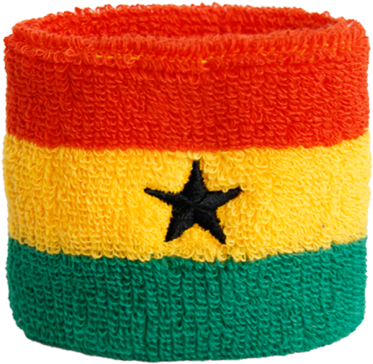 Ghana Wristband / Sweatband, 2 Pcs - Ghana Wristband (1500x1123), Png Download
