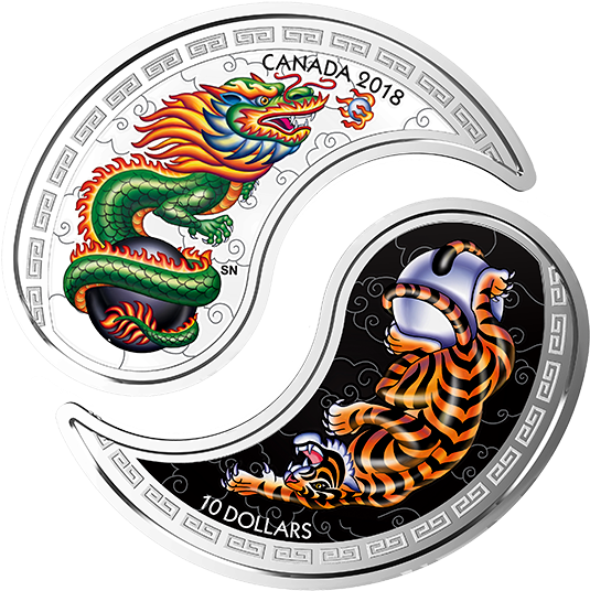 165868 Rev Apart-570 - Yin And Yang Coin (570x570), Png Download
