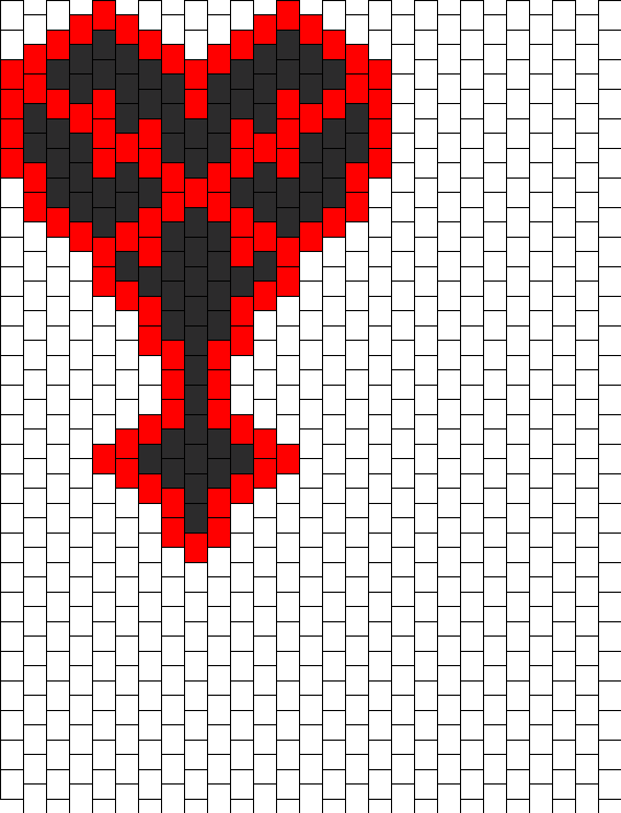 Kingdom Hearts - Beading Patterns Harley Quinn (567x742), Png Download