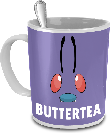 Buttertea The Butterfree Face Pokemon 15oz Mug - Coffee Cup (566x566), Png Download