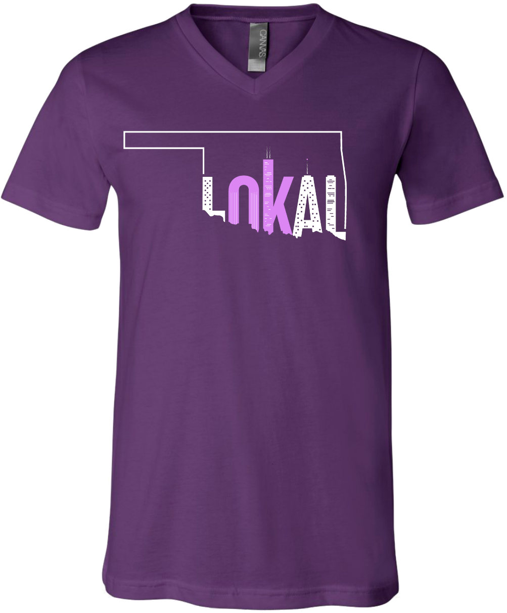 Selected Limited Edition Purple Skyline Series V-neck - Steel Blue (1178x1220), Png Download