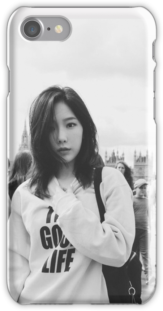 Snsd Iphone 7 Snap Case - Taeyeon Black And White (750x1000), Png Download