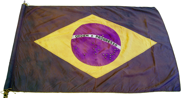 Bandeira Do Brasil - Leather (800x453), Png Download