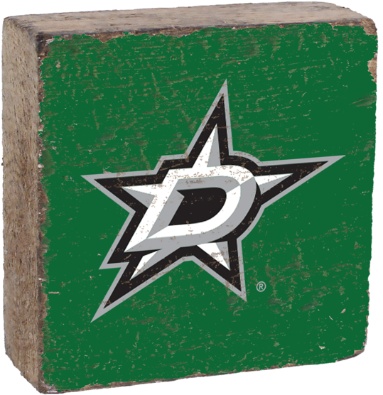 Dallas Stars Rustic Block - Logo Dallas Stars (600x600), Png Download