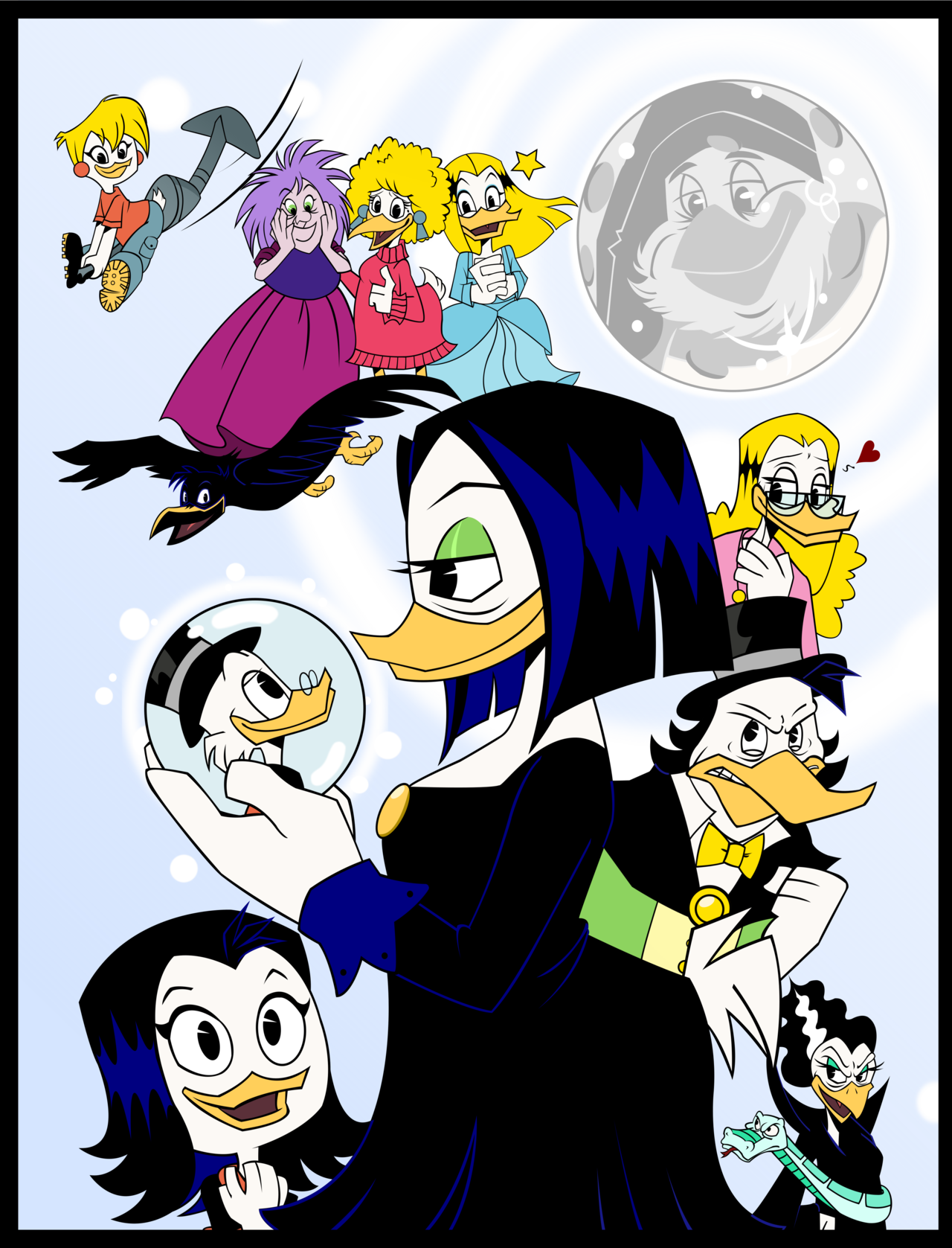 Magica De Spell - Gladstone Gander X Magica De Spell (1280x1677), Png Download