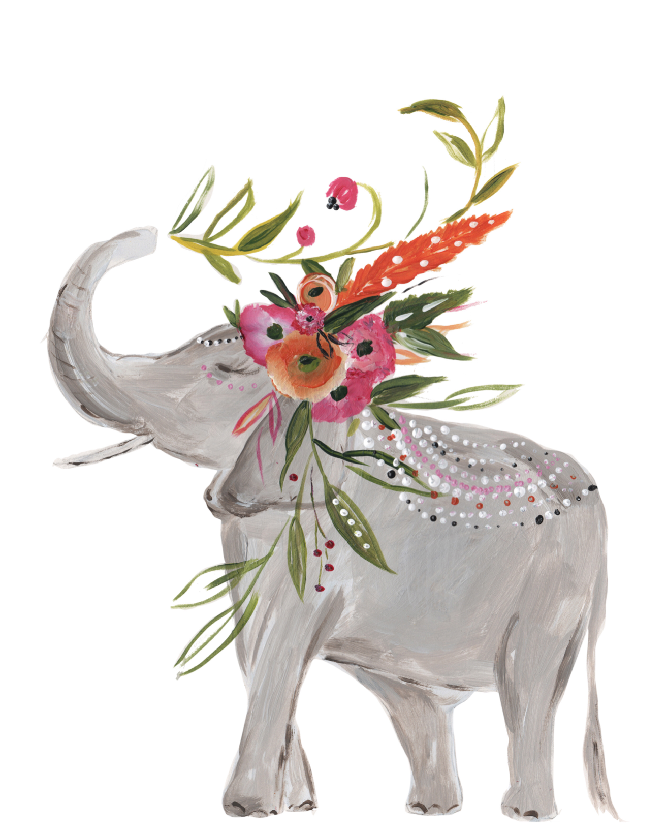 Bungalow Rose Boho Elephant (2048x2048), Png Download