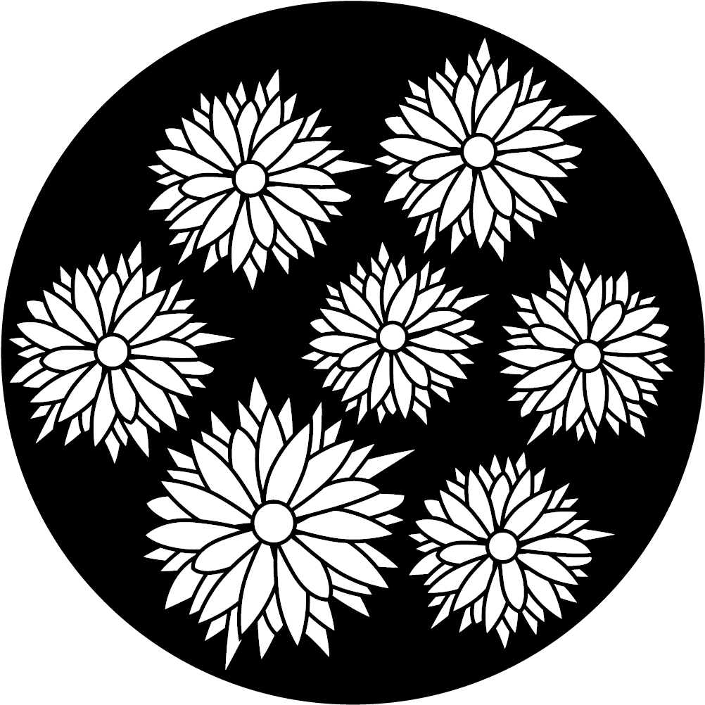 Apollo Design Me-9108 Boho Flowers Steel Pattern - Circle (1200x1200), Png Download