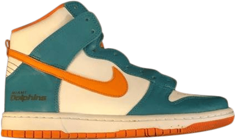 Nike Nfl X Dunk High Id 'miami Dolphins' - Sneakers (750x448), Png Download
