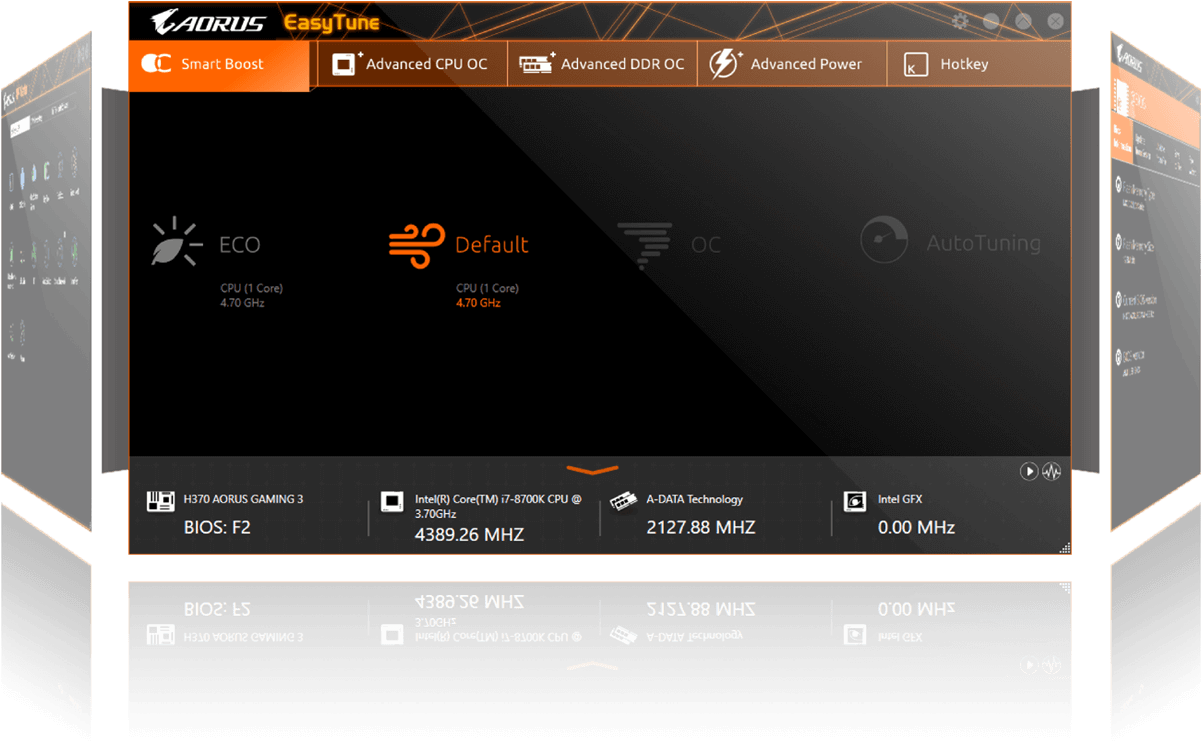 And Voltages In A Windows Environment - Gigabyte Aorus Z390 Bios (1200x769), Png Download