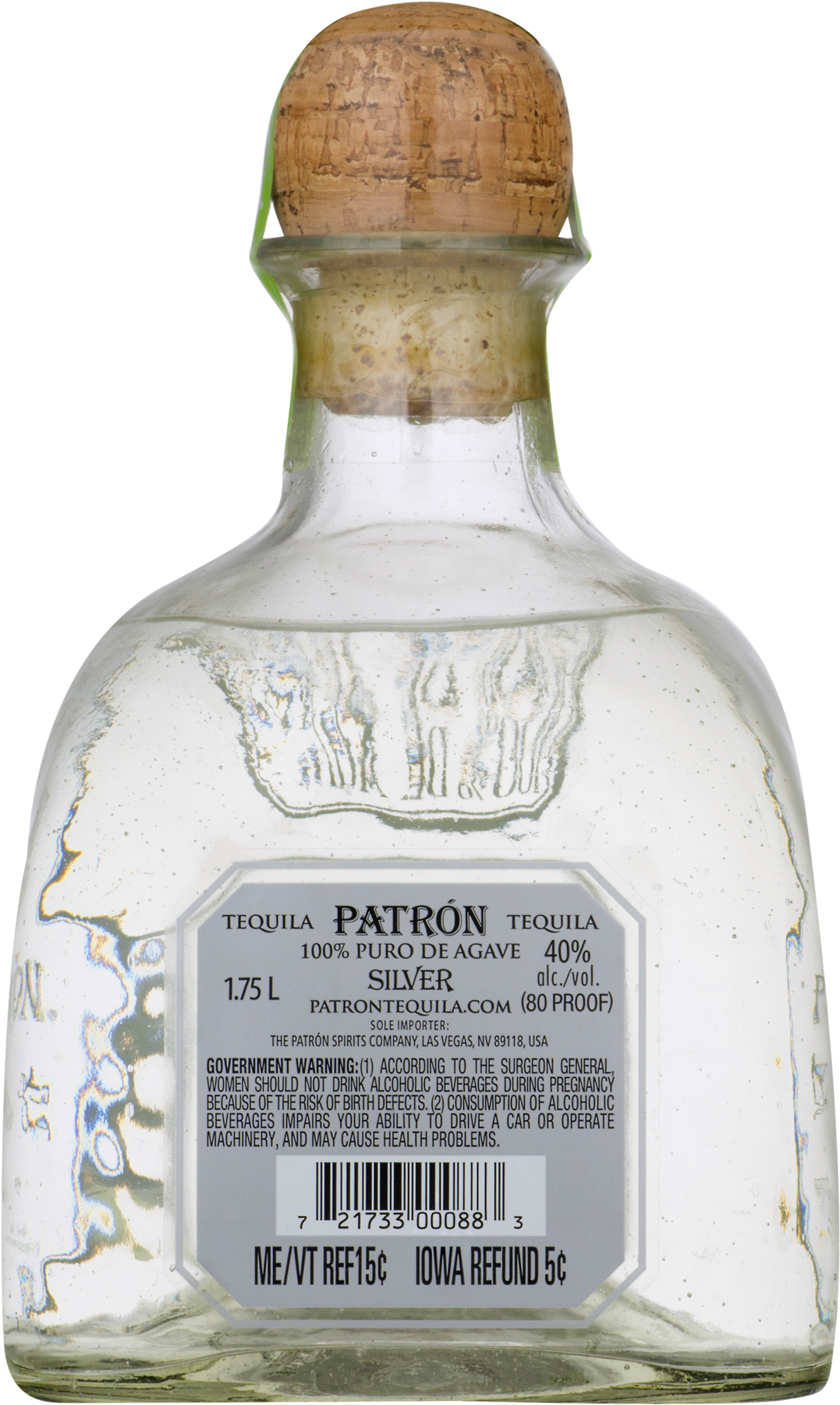 Patron Bottle Png - Glass Bottle (1800x1800), Png Download