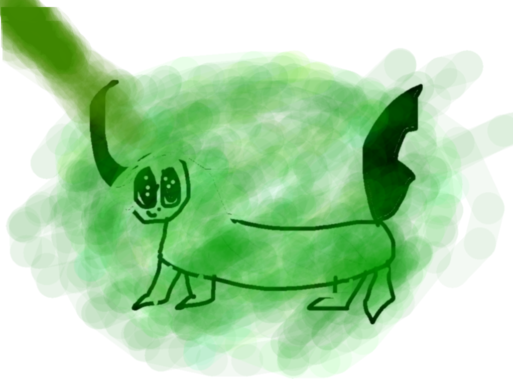 Absol Copy - Child Art (1022x755), Png Download