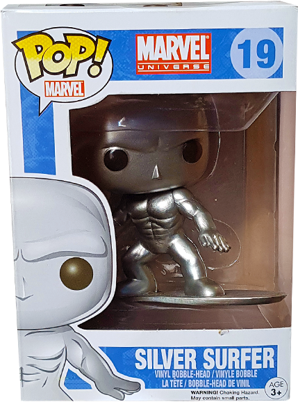 Silver Surfer Pop Vinyl Figure - Chase Michael Myers Pop (600x600), Png Download