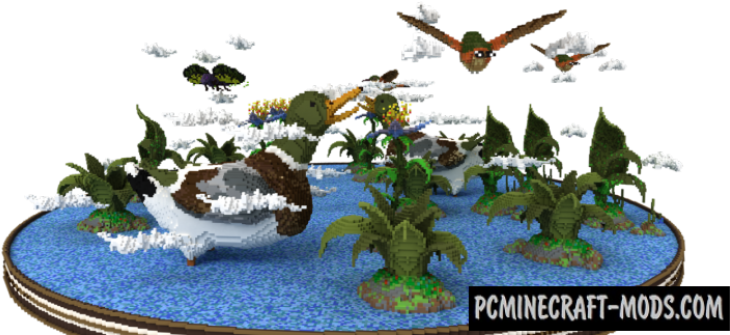 A Duck Life Map For Minecraft - Scale Model (740x420), Png Download