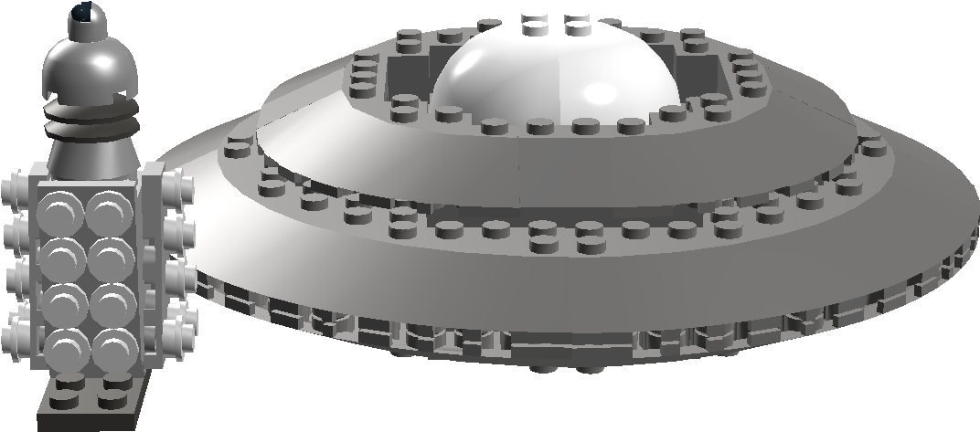 Image Dalek Flying Saucer Png Brickipedia Fandom - Flying Saucers Png (1342x690), Png Download