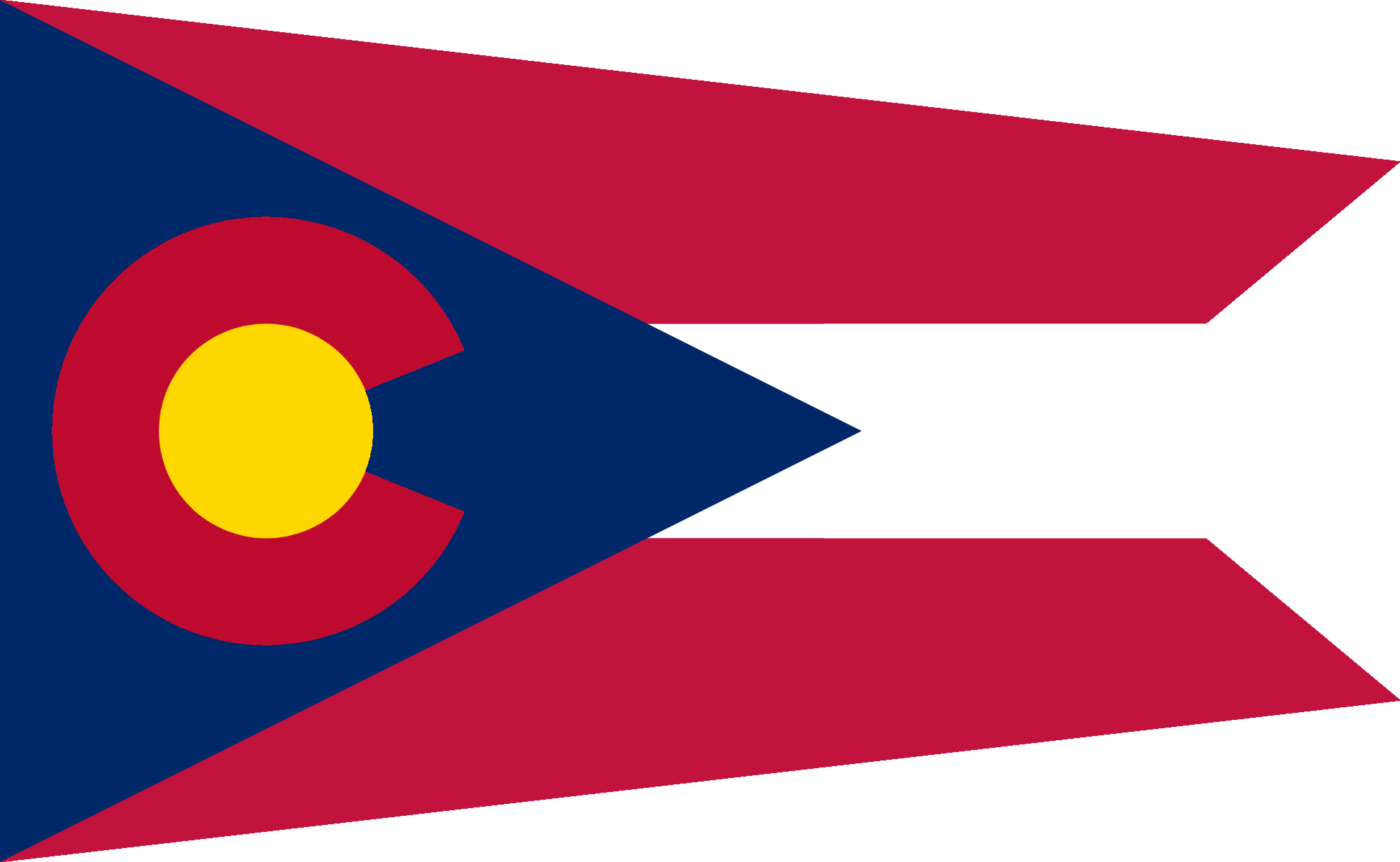 Redesignsi Tried To Make A Combination Of The Colorado - Flag (2000x1231), Png Download