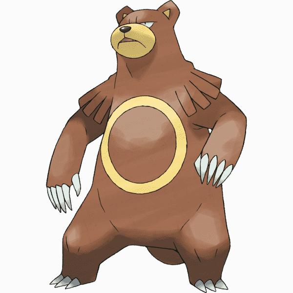 Best Pokemon Gen - Pokemon Ursaring (600x600), Png Download