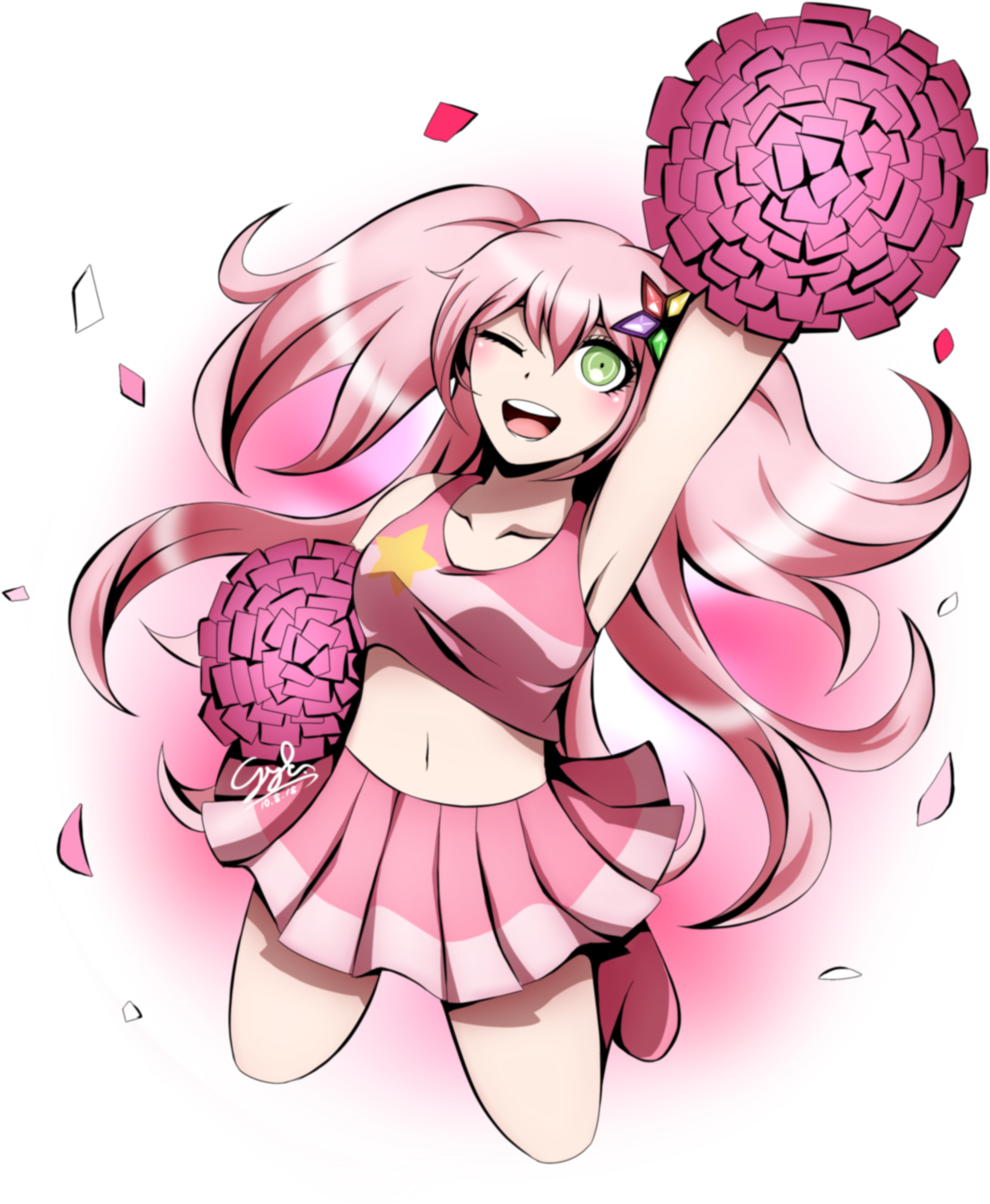 Danganronpa - Danganronpa Cheerleader (4148x3972), Png Download