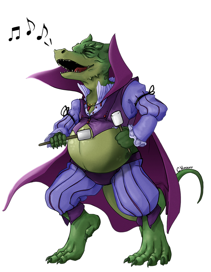 Image - Dnd Kobold Bard (738x950), Png Download