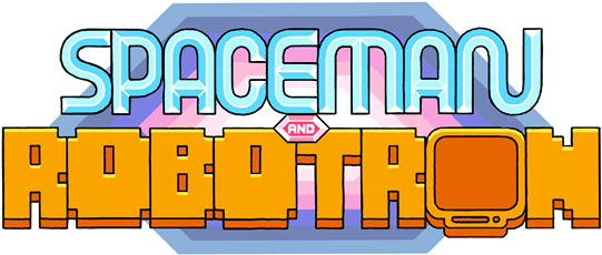 Spaceman And Robotron (562x264), Png Download