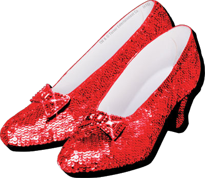 Ruby Slippers - Wizard Of Oz Ruby Slippers Png (400x348), Png Download