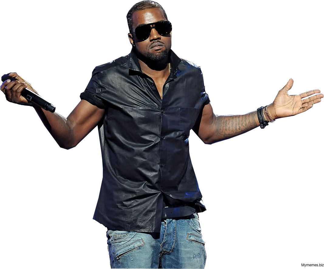 Kanye Shrug Png - Kanye Shrug (1076x1058), Png Download