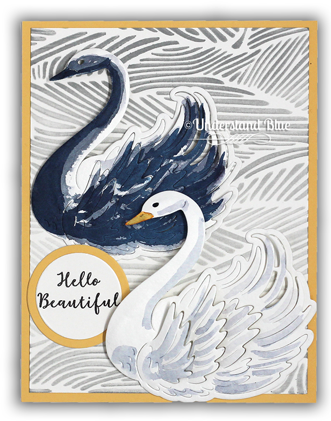 Paper Layering Swan Card By Understand Blue - Tundra Swan (650x835), Png Download