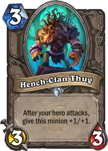 Hench-clan Thug - Hearthstone Hench Clan Thug (1200x518), Png Download