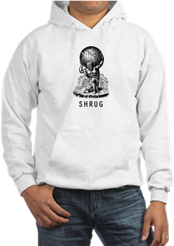 Shrug Bumper Sticker - Personalized French Horn Hooded Sweatshirt (350x350), Png Download