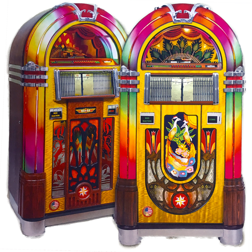 Experience The Elegance Of This Exotic & Classic Jukebox - Rock-ola Harley-davidson Jukebox - Nostalgic Cd (498x498), Png Download