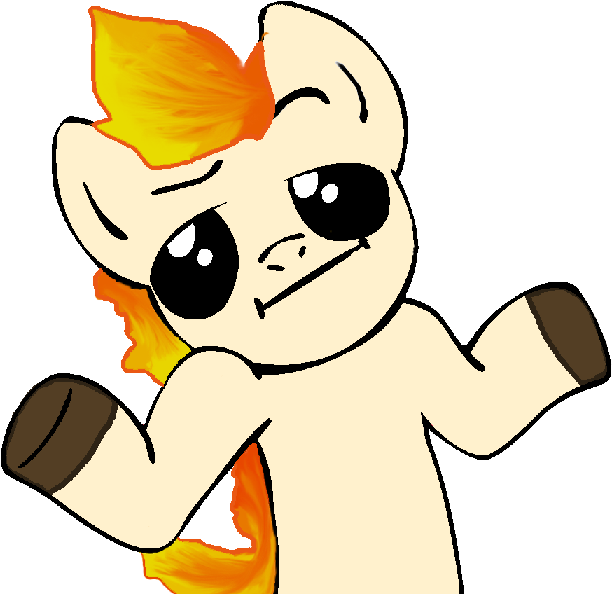 Verycoolguy, Looking At You, Meme, Pokémon, Ponyta, - Surprise Pony (1000x1000), Png Download