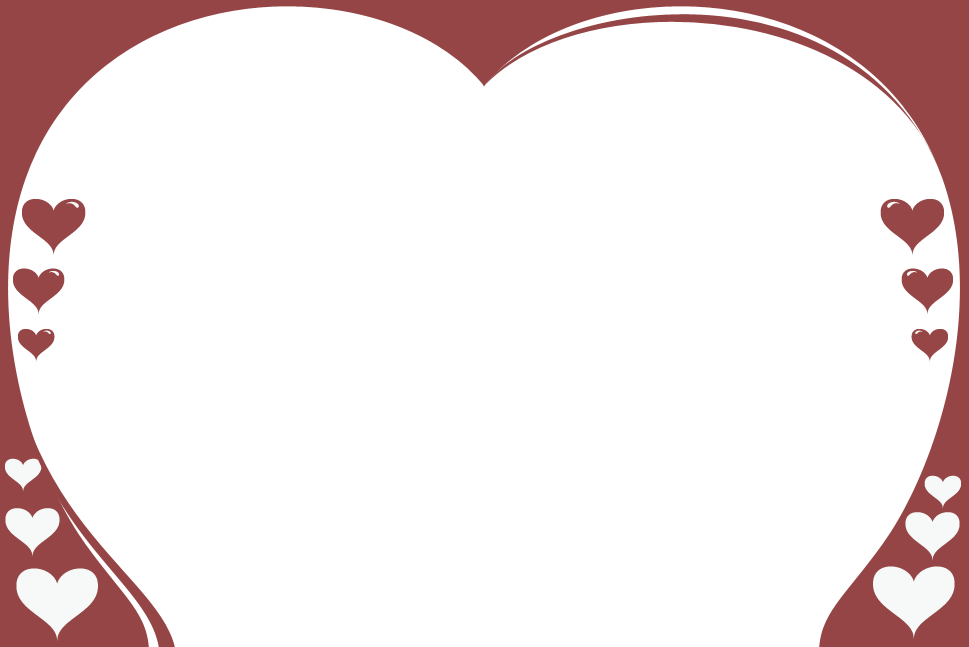 Flower Border Design Borders, Designs And Picture - Valentines Day Border Png (969x647), Png Download