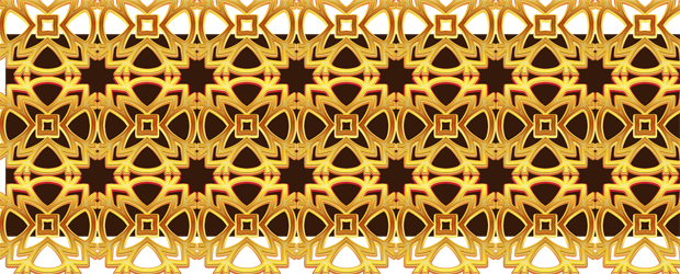 Set/golden Paterns 6 - Motif (620x250), Png Download