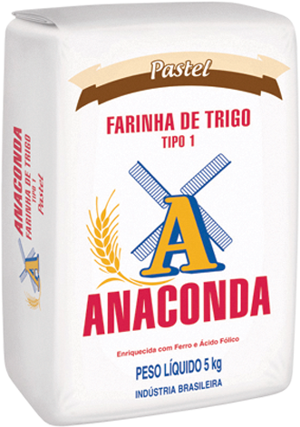 Farinha De Trigo Anaconda Pastel - Anaconda Farinha De Trigo (500x640), Png Download