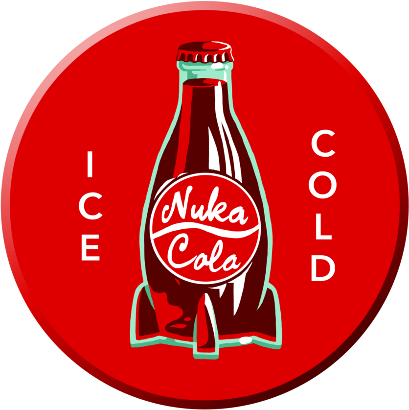 Nuka Cola Ice Cold Png Logo - Fallout Nuka Cola Drawn (894x894), Png Download