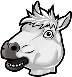 Gear-white Horse Headdress Render - Horse (350x350), Png Download