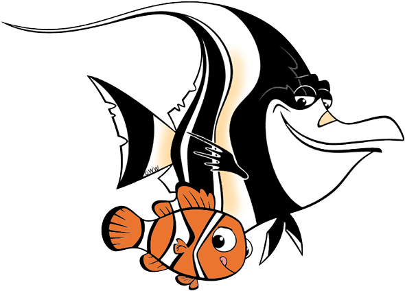 Finding Clip Art Disney Galore - Peces De Buscando A No Para Dibujar (600x436), Png Download