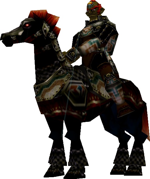 Ganondorf & Horse - Ganondorf Horse Ocarina Of Time (493x589), Png Download