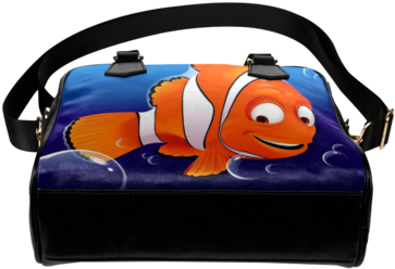 Sale Finding Nemo Print Pu Leather Shoulder Handbag - Handbag (480x480), Png Download