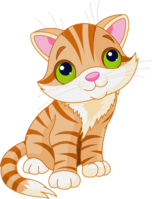 Cat Live Clipart Free Clipartfox Source - Kitten Clipart (306x400), Png Download