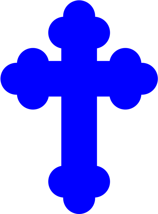 Cross Clipart Watercolor Floral Blue Pink And Source - Blue Cross (750x750), Png Download